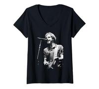 Donna Bob Weir Grateful Dead dal Vivo suonando nella Band Maglietta con Collo a V