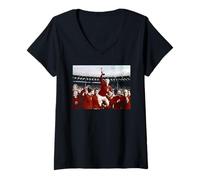 Donna Bobby Moore Trophy Inghilterra Coppa del Mondo di Calcio 1966 Maglietta con Collo a V