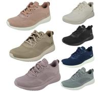 Donna Skechers BOBS Sport con Memory Schiuma Pizzo Scarpe Ginnastica: Tough Talk