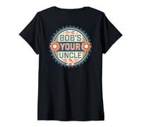 Donna Bob's Your Uncle Mechanic DIY Handyman - Design sul retro Maglietta con Collo a V