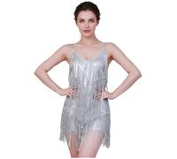 Donna Body Danza Moderna Pattinaggio Artistico Ginnastica Ritmica | Completo Frange,Stile Versatile,Bodycon,Danza Classica,Balletto,Tango,Festival Di Musica,Sala,Cha Cha,Salsa,Feste Fine Scuola