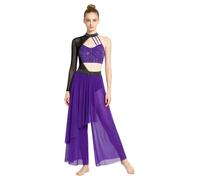 Donna Body Ginnastica Intera Jumpsuit Pattinaggio Danza Classica | Pantaloni In Rete Trasparente,Abito Da Ballo Lirico Moderno,Hollow Out,Festa,Competizioni,Fotografia,Danza Del Ventre