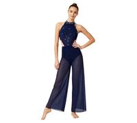 Donna Body Ginnastica Intera Jumpsuit Pattinaggio Tutina Un Pezzo | Unitard Da Ballo,Ruvidato Frontalmente,Tinta Unita,Competizioni,Ginnastica,Vacanza,Festa Di Danza,Swing,Carnevale,Saggio