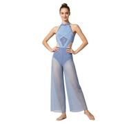 Donna Body Ginnastica Intera Jumpsuit Pattinaggio Tutina Un Pezzo | Unitard Da Ballo,Ruvidato Frontalmente,Tinta Unita,Competizioni,Ginnastica,Vacanza,Festa Di Danza,Swing,Carnevale,Saggio