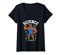 Donna Bodybuilder Science Based Palestra Fitness Maglietta con Collo a V