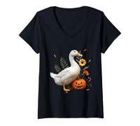 Donna BOHO FLOOLE VINTAGE BOHO SILLE CAMPA HALLOWEEN Maglietta con Collo a V