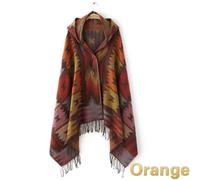 Donna Boho Nappa Mantello con Cappuccio Scialle Caldo Inverno Giacca