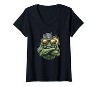 Donna Bold Shades Grenade Costume per Gli Amanti delle Bombe Maglietta con Collo a V