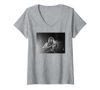 Donna Bon Jovi A Monsters of Rock Richie Sambora 1987 Maglietta con Collo a V