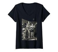 Donna Bon Scott & Angus Young ACDC Live da Cazzo Barnatt Maglietta con Collo a V