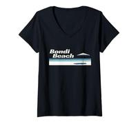 Donna Bondi Beach Australia Accent/Bondi Beach Sydney Australia Maglietta con Collo a V