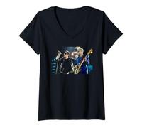 Donna Bono & Adam Clayton U2 in Diretta sullo Zoo TV Tour 1993 Maglietta con Collo a V