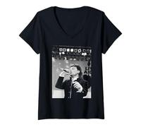 Donna Bono degli U2 Esibizione per Live Aid Wembley Stadium 1985 Maglietta con Collo a V
