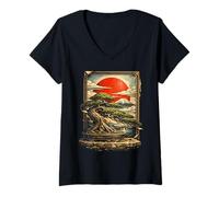 Donna Bonsai Maglietta con Collo a V