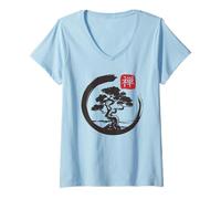 Donna Bonsai Maglietta con Collo a V