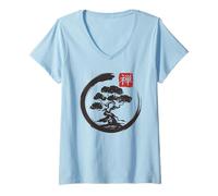 Donna Bonsai Maglietta con Collo a V