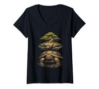 Donna Bonsai Maglietta con Collo a V