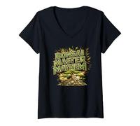 Donna Bonsai Master Mayhem Divertente Camicia Zen da Giardinaggio Maglietta con Collo a V