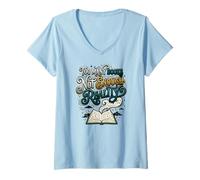 Donna Book Lover Reader Troppi Libri Che leggono Maglietta con Collo a V