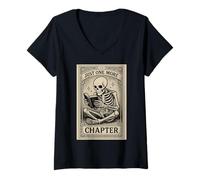 Donna Bookworm Classic Solo Un Altro capitolo, Amante dei Libri antichi Maglietta con Collo a V