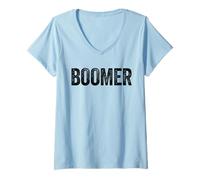 Donna Boomer Vintage Baby Boomer Generation Orgoglioso Boomer Maglietta con Collo a V