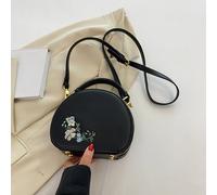 Donna Borsa a Spalla PU Ecopelle Fiore Ricamato Tracolla Moda