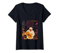 Donna Bossa Nova Samba Musica Jazz Brasile Brasile Rio de Janeiro Maglietta con Collo a V