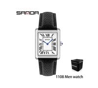 (DONNA BOX) SANDA 1108 9031 Nuovo marchio di lusso Orologi da coppia da donna e da uomo Orologio da