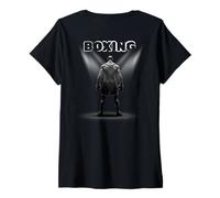 Donna Boxe Maglietta con Collo a V