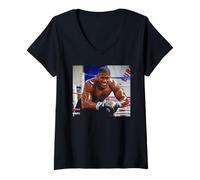 Donna Boxe Medaglia d'oro Anthony Joshua Pesi Pesi Gravi Cazzo Barnatt Maglietta con Collo a V
