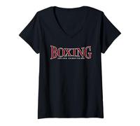 Donna Boxing Risolve Tutto Maglietta con Collo a V