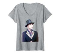 Donna Boy George Culture Club Cantante & DJ Maglietta con Collo a V