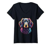 Donna Boykin Spaniel Proprietario Cucciolo Appassionato di Cani Boykin Spaniel Maglietta con Collo a V