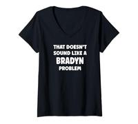Donna BRADYN Personalized Custom Boys BRADYN Name Maglietta con Collo a V