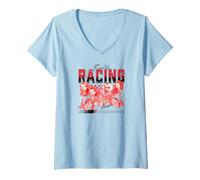 Donna Bratz - Maglia da Corsa Maglietta con Collo a V
