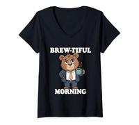 Donna Brew-Tiful Morning Maglietta con Collo a V