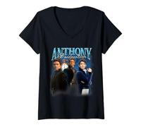 Donna Bridgerton Anthony Bridgerton Vintage Maglietta con Collo a V