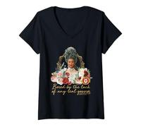 Donna Bridgerton Bored Queen Maglietta con Collo a V