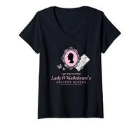 Donna Bridgerton I Get My Tea from Lady Whistledown Maglietta con Collo a V