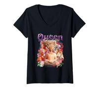 Donna Bridgerton Queen Charlotte Vintage Maglietta con Collo a V