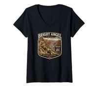 Donna Bright Angel Trail Mules Train Maglietta con Collo a V