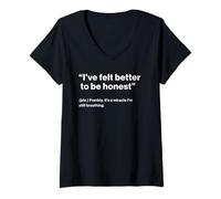 Donna British Translation: I've Felt Better To Be Honest Maglietta con Collo a V