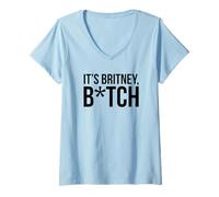 Donna Britney Spears - È Britney Maglietta con Collo a V