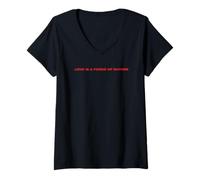 Donna Brokeback Mountain Love Is A Force Of Nature Front & Back Maglietta con Collo a V