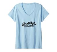 Donna Brooklyn Dove inizia la mia storia - ponte di brooklyn Maglietta con Collo a V