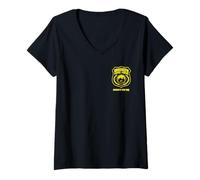Donna Brooklyn Nine-Nine Badge Pocket Hit Maglietta con Collo a V