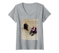 Donna Bros Luke & Matt Goss a Parigi Che cambiano i volti 1991 Maglietta con Collo a V