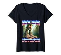Donna Brr Brr Patapim Italian Brainrot Meme Tee Merch Maglietta con Collo a V