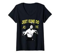 Donna Bruce Lee entra nel drago Jeet Kune Do Maglietta con Collo a V