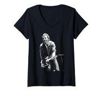 Donna Bruce Springsteen Live E Street Band The River Tour 1981 Maglietta con Collo a V